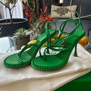 Brand new Bottega Veneta sandals with tags, dust bag, and box in size 5 EU 35